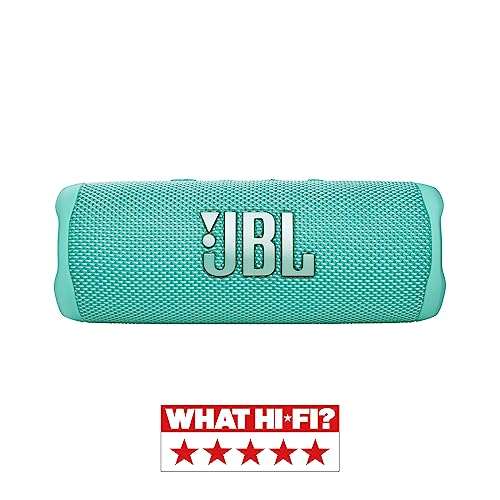 Enceinte Bluetooth portable JBL Flip 6 - étanche à l'eau et à la poussière, 12 heures d'autonomie, turquoise