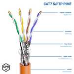 Cable réseau Deylcon - 100m, CAT.7, Cuivre Rigide S/FTP, AWG23 (Vendeur Tiers)