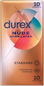 Lot de 2 boîtes de 10 préservatifs Durex Nude (avec ou sans latex)
