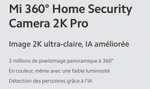 Caméra de sécurité domestique Xiaomi - 360 °, 2K Pro-3 Mi, 360 °, Détection de personnes