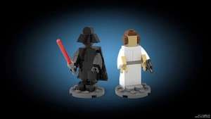 Construis les personnages Darth Vader et Princess Leia LEGO Star Wars et ramène-les chez toi !