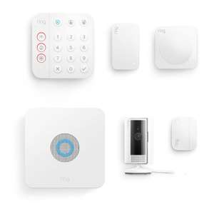 Kit Système d'alarme sans fil connecté Ring Alarm + Indoor Cam (2e gén) - 5 pièces