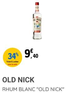 Bouteille de Rhum blanc Old Nick (via 3.2€ fidélité)