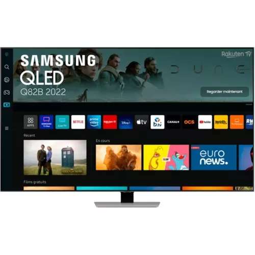TV 55" Samsung QE55Q82B (2022) - 4K UHD, QLED, Smart TV (+ 49.95€ en Rakuten Points) - Boulanger