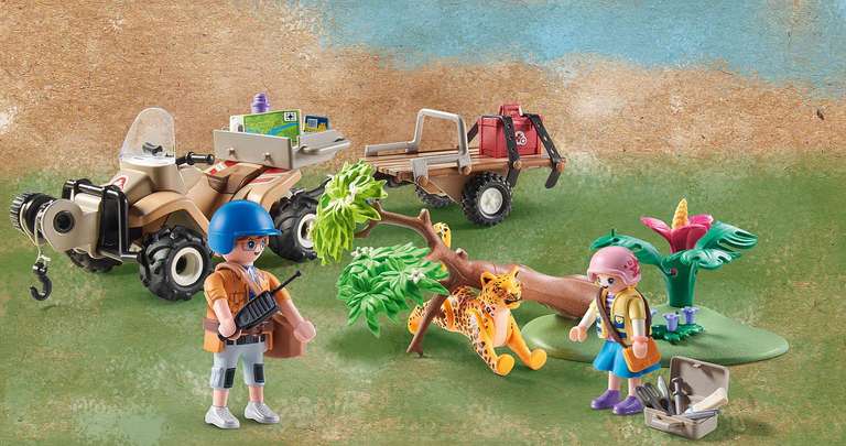 Playmobil 71011 Wiltopia Quad Animal Rescue, Jouets Durables Pour Enfants À Partir De 4 Ans, Multicolore