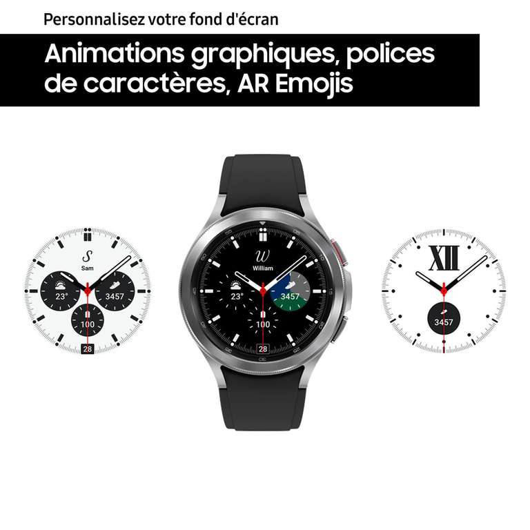 [Clients Carte Pass] Montre connectée Samsung Galaxy watch 4 Classic - 46mm (Via 100€ d'ODR) - En magasins Participants