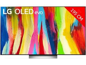 TV OLED EVO 77" LG OLED77C25 (2022) - 4K UHD, Dolby Vision IQ, Dolby Atmos, HDMI 2.1, Smart TV 2022 (Via ODR de 300€)
