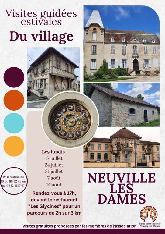 Visite guidée gratuite de Neuville-les-Dames (01)