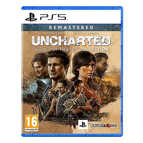 Sélection de jeux vidéos en promotion sur PS4/PS5 - Ex: Uncharted Legacy Of Thieves Collection