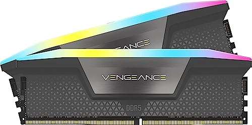 Kit mémoire RAM Corsair Vengeance RGB (CMH32GX5M2B6000Z30K) - 32 Go (2 x 16 Go), DDR5, 6000MHz, C30 (vendeur tiers)