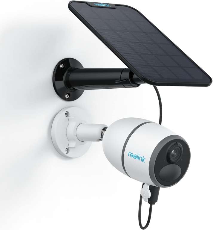 Caméra de surveillance extérieure sur batterie 3G/4 LTE Reolink Go Plus - 2K, IP65, Son bidirectionnel, Panneau solaire (Vendeur Reolink)