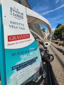 Navette Vélo Taxi Gratuite du 20 au 24 septembre durant le Festival de Loire - Orléans (45)