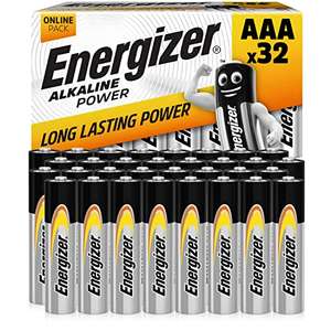 Lot de 32 piles Energizer Alkaline AAA