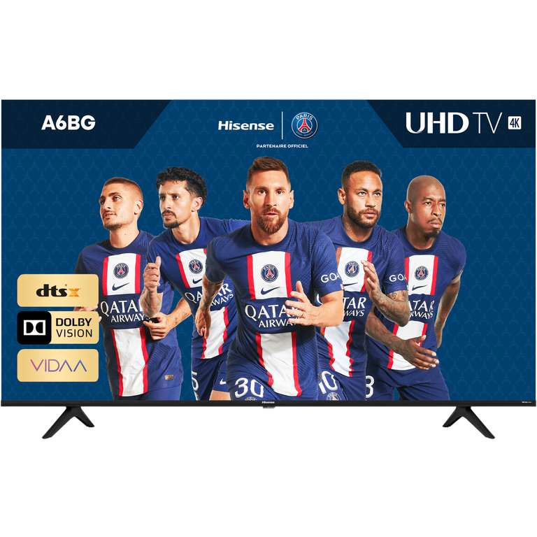 TV 43" Hisense 43A6BG - 4K UHD, Smart TV (via 93,60€ sur la carte de fidélité)
