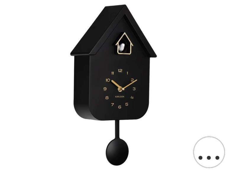 Horloge murale thermoplastique or rose 21.5x8.5x41cm Modern cuckoo metallic | Maisons du Monde