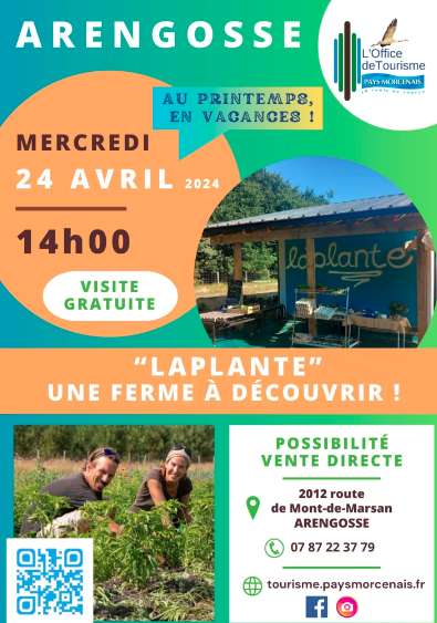 Visite guidée gratuite de la ferme Laplante à Arengosse (40)