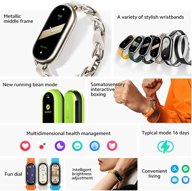Montre connectée,Xiaomi Mi Band 5 bracelet Stress femme santé