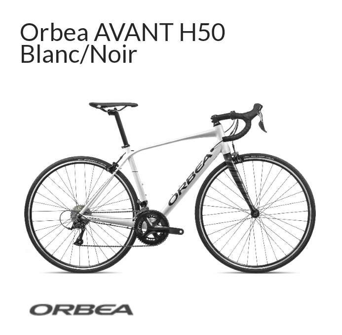 Vélo de route Orbea Avant H50, Blanc et Noir, Taille 53 (bouticycle.com) Rouffiac-Tolosan (31)