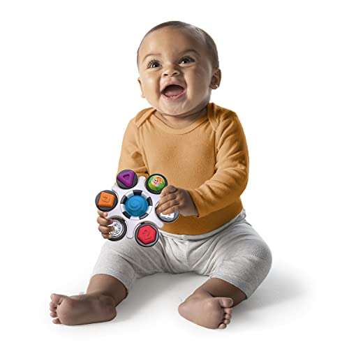 Jouet Sensoriel Curiosity Clutch Baby Einstein, Anneau de Dentition, 6 Activités, sans BPA - dès 3 mois