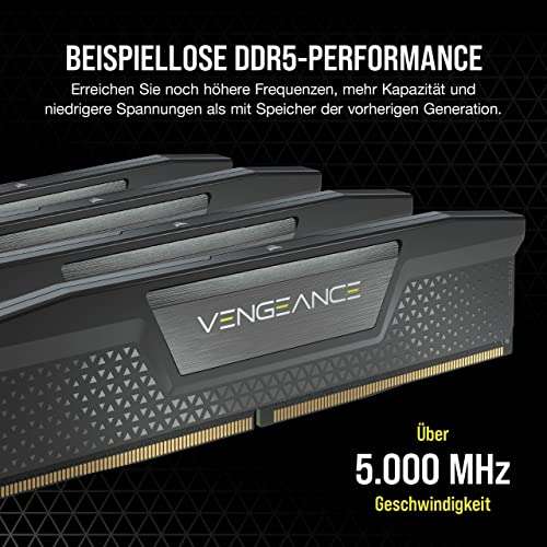 Kit de mémoire RAM Corsair Vengeance DDR5 32 Go (2 x 16 Go) 6400 MHz, CL32 (CMK32GX5M2B6400C32)