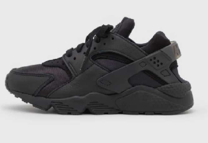 Baskets basses Nike Sportswear Air Huarache noir Dealabs