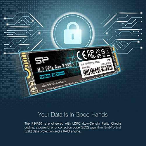 SSD interne M.2 NVMe Silicon Power SP A60 - 2 To à 68.99€ & 1 To à 36.99€ (Vendeur tiers)