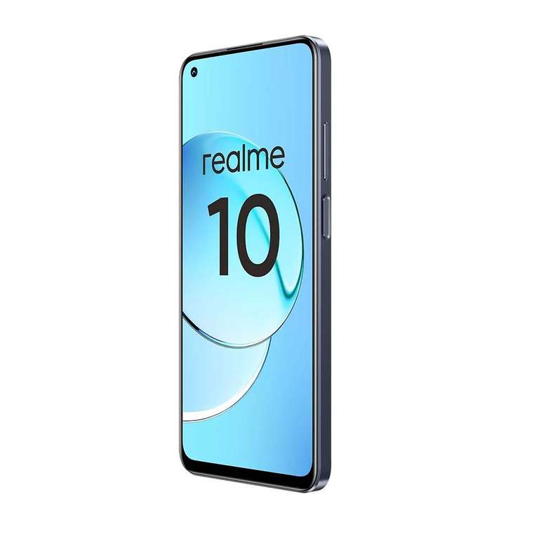 Smartphone 6.4" Realme 10 - 8 Go de RAM, 256 Go de stockage, Noir (+10,75€ en Rakuten Points)
