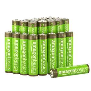 Lot de 24 piles rechargeables Amazon Basics - AAA, 800 mAh