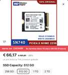 Sélection de SSD en promotion - Ex: SSD M.2 SN740 Western Digital 1To (compatible Steam deck)