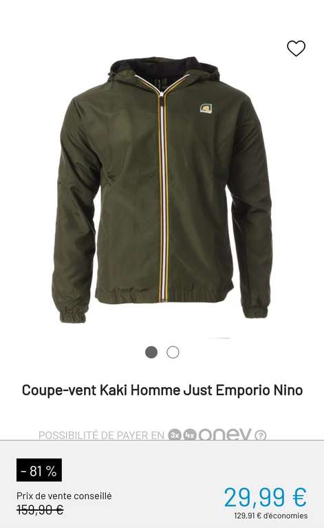 Coupe-vent Marine Homme Just Emporio Nino