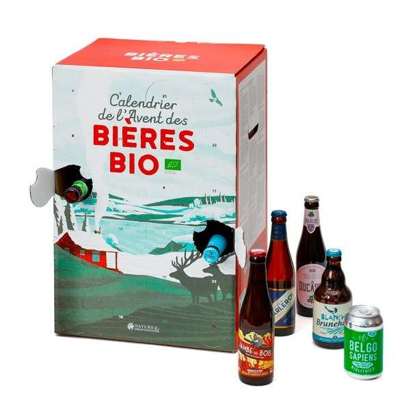 Calendrier de l'Avent bières belges bio (Via retrait dans une sélection de magasins)