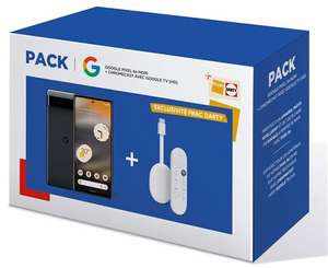 Pack Smartphone Google Pixel 6A 6.1" + Chromecast Google TV HD (Via Retrait Magasin)