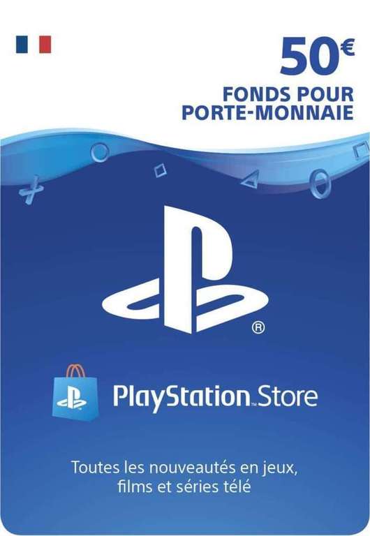 Carte PlayStation Network (PSN) France - 50€
