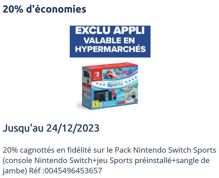 Ce pack Nintendo Switch + Switch Sports est celui qu'il vous faut