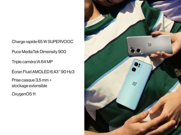 Smartphone 6.43" OnePlus Nord CE 2 5G - AMOLED 90 Hz, 8 Go RAM, 128 Go (Vendeur tiers)