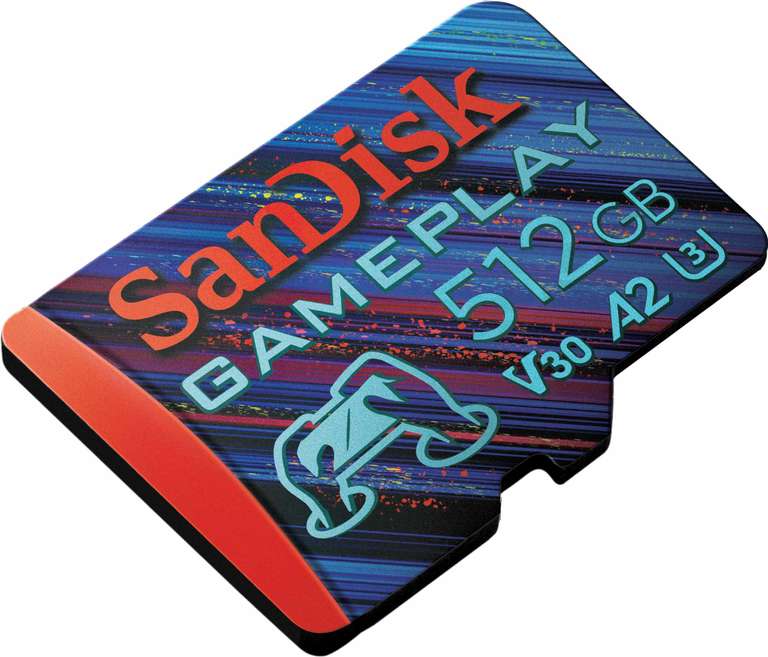 Carte microSD SanDisk Gameplay 512 Go - Jusqu’à 190 Mo/s