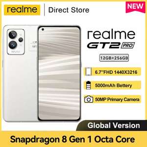 Smartphone 6.7" Realme GT 2 Pro 5G - WQHD+ Amoled 120 Hz, SnapDragon 8 Gen 1, 8 Go de RAM, 128 Go (Via coupon)