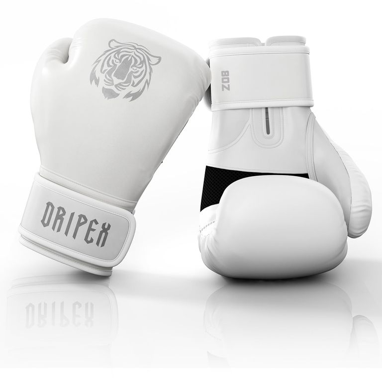 Gants d'Entraînement de Boxe Cuir Dripex - Blanc ou Noir, Tailles 8 ou 10 Oz (Vendeur Tiers) — Amazon