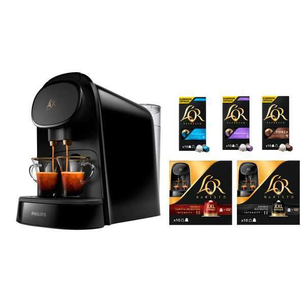 Machine à café en capsules Philips L'Or Barista LM8012/65 + 50 capsules