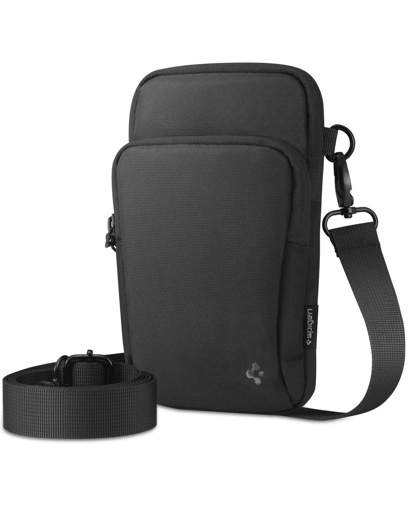 Sac Bandoulière Spigen KD400 - 2 Pochettes, Noir (Vendeur Tiers)