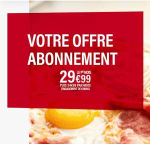 Abonnement Pizza Del Arte de 6 mois - premier mois à 29.99€, puis 34.99€/mois (engagement 6 mois) - delarte.fr