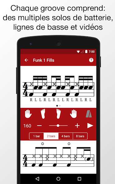 Application Drum School gratuite sur iOS et mac