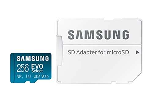 Carte mémoire microSDXC Samsung EVO Select - 256Go + Adaptateur SD