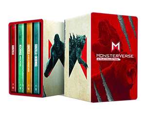 Coffret Blu-ray 4K Monsterverse : Godzilla + Kong + Godzilla 2 + Godzilla vs Kong - Édition boîtier SteelBook (vendeur tiers)