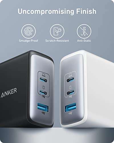Chargeur USB C 100W Anker, Chargeur 736 (Nano 100 W), Chargeur Rapide Compact 3 Ports