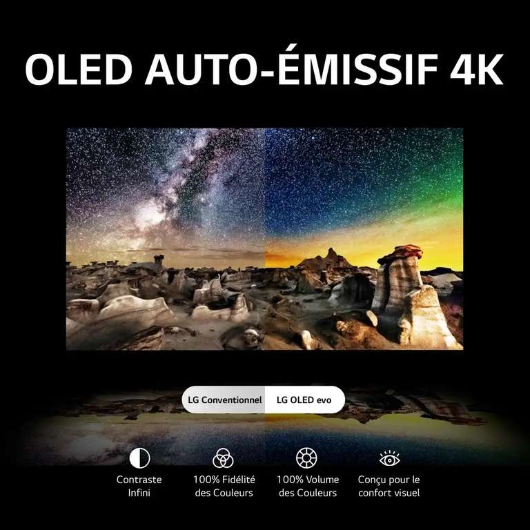 TV 65" LG OLED65C3 - OLED 4K 164 cm (via ODR de 300€)