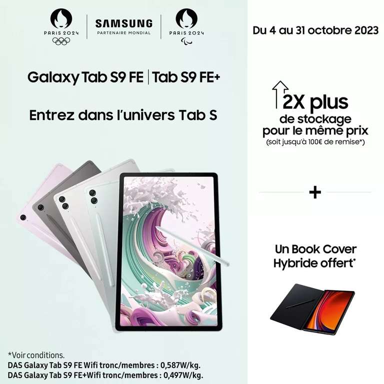 Samsung Galaxy Tab S9 FE (via reprise + ODR) + Galaxy Buds FE