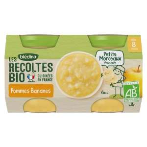 Les Récoltes Bio Petit Pot Dessert Pommes Banane Bio Dès 8 Mois Bledina (Via 1,20€ cagnottés) - Montgeron (91)