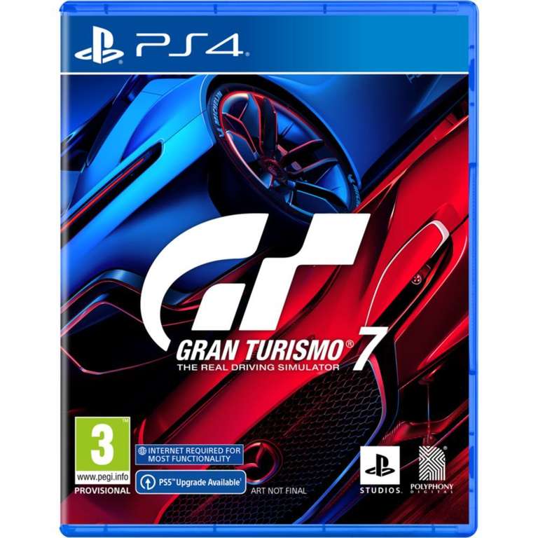 Gran Turismo 7 sur PS4 (+2€ en Rakuten Points)