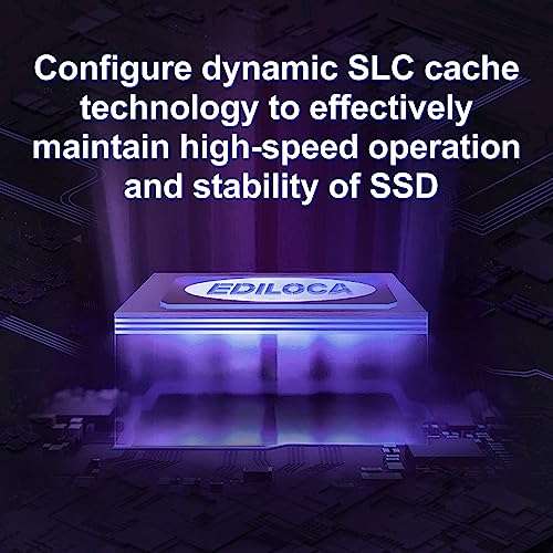 Disque dur 4to Ediloca EN760 SSD avec dissipateur Thermique (compatible PS5),  PCIe Gen4, NVMe M.2 2280, jusqu'à 5000 Mo/s (vendeur tiers) –